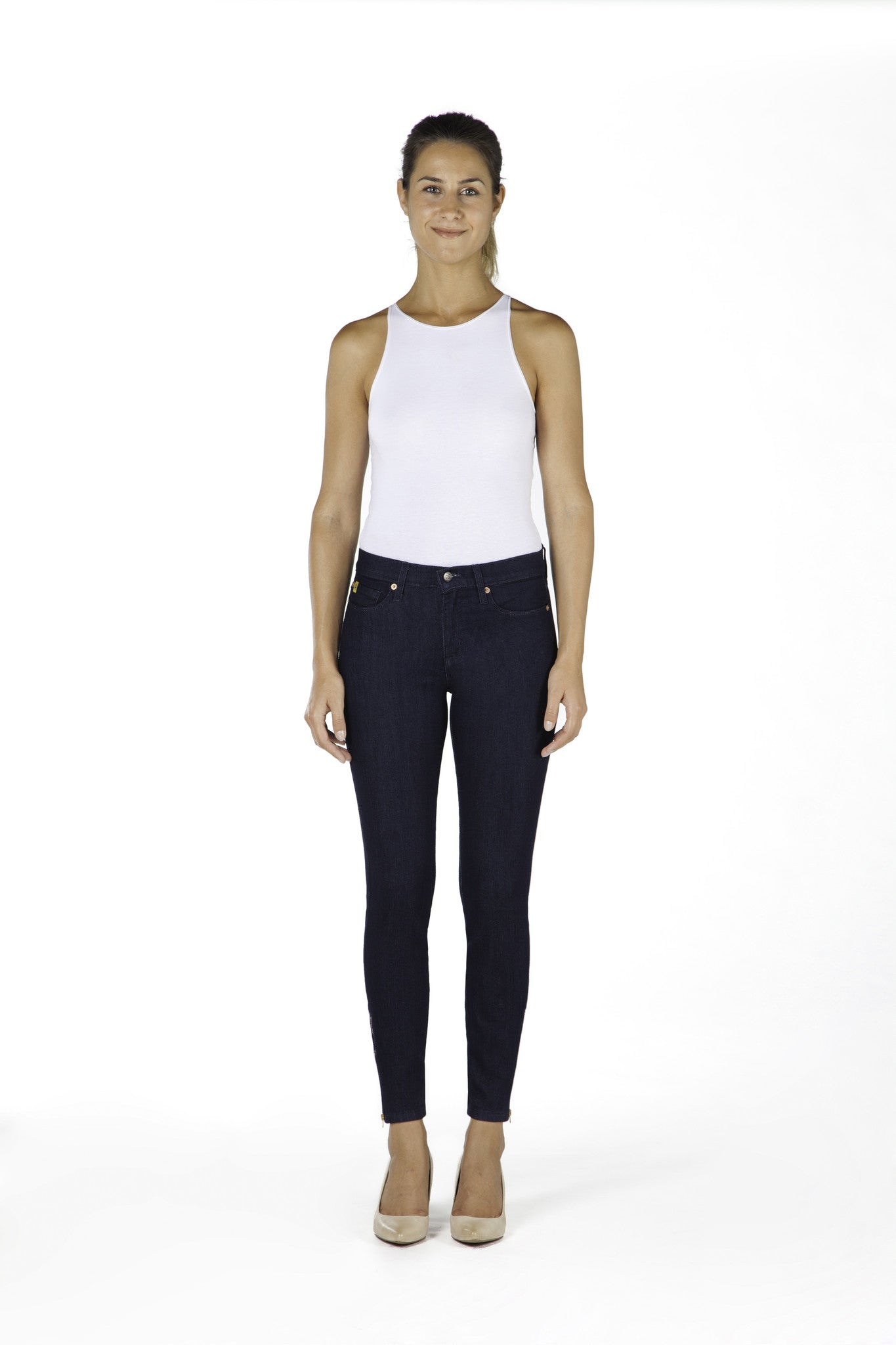 1157NV (Ankle Jeans W/Zipper)