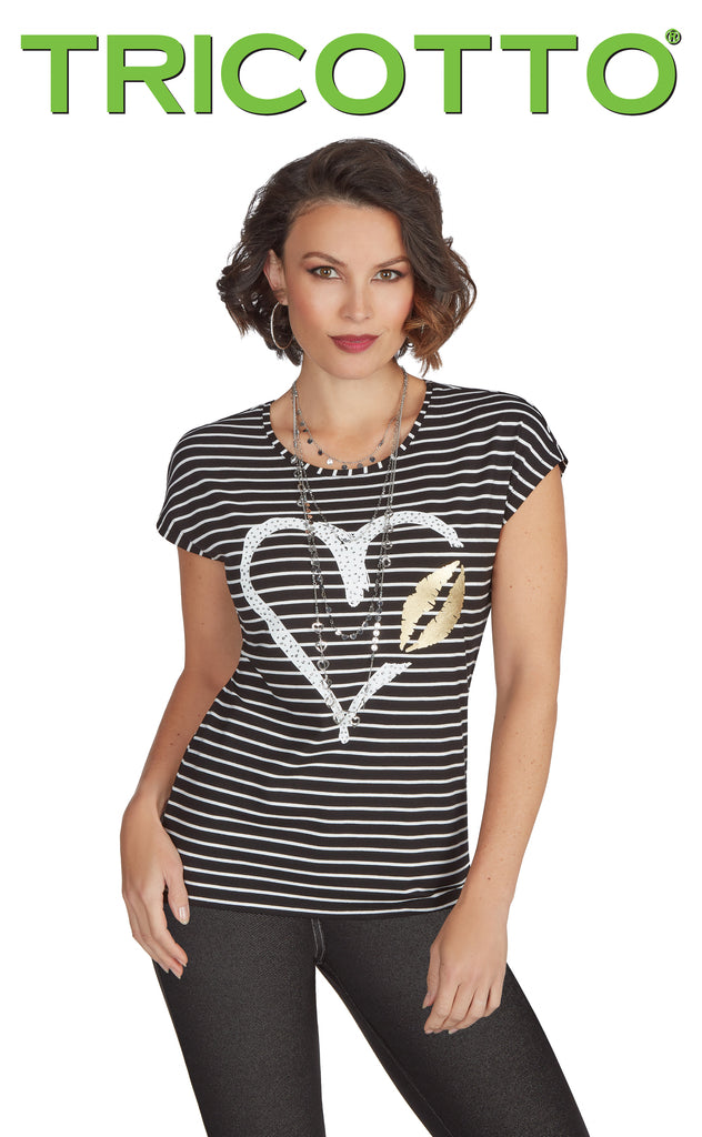 Tricotto T-shirts-Tricotto Printemps 2021-Tricotto Tops-Tricotto Fashion Online-Tricotto Fashion Montreal-Jane & John Fashion