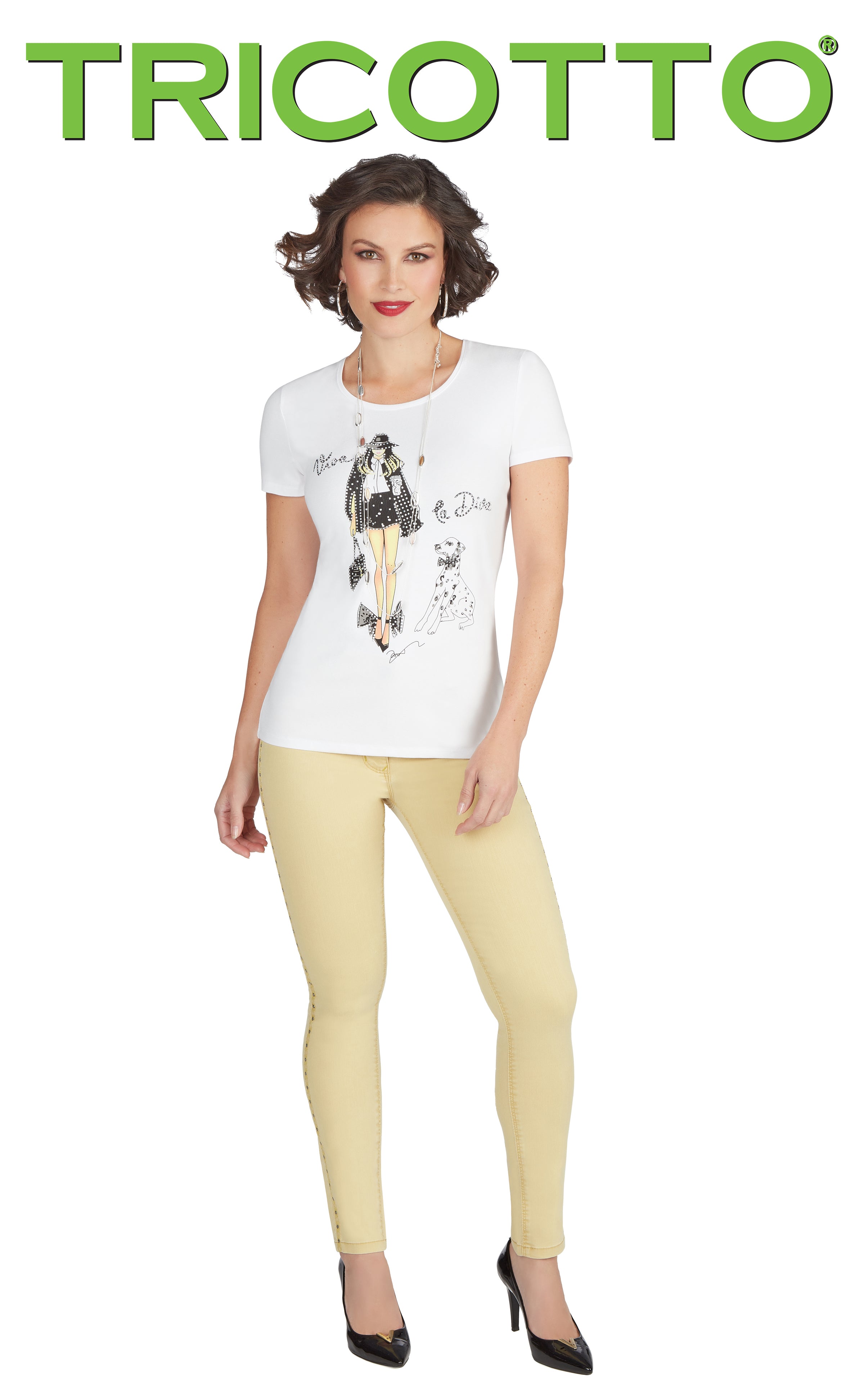 Tricotto Jeans-Tricotto Pants-Tricotto Printemps 2021-Jane & John Fashion-Tricotto T-shirts-Tricotto Fashion Montreal