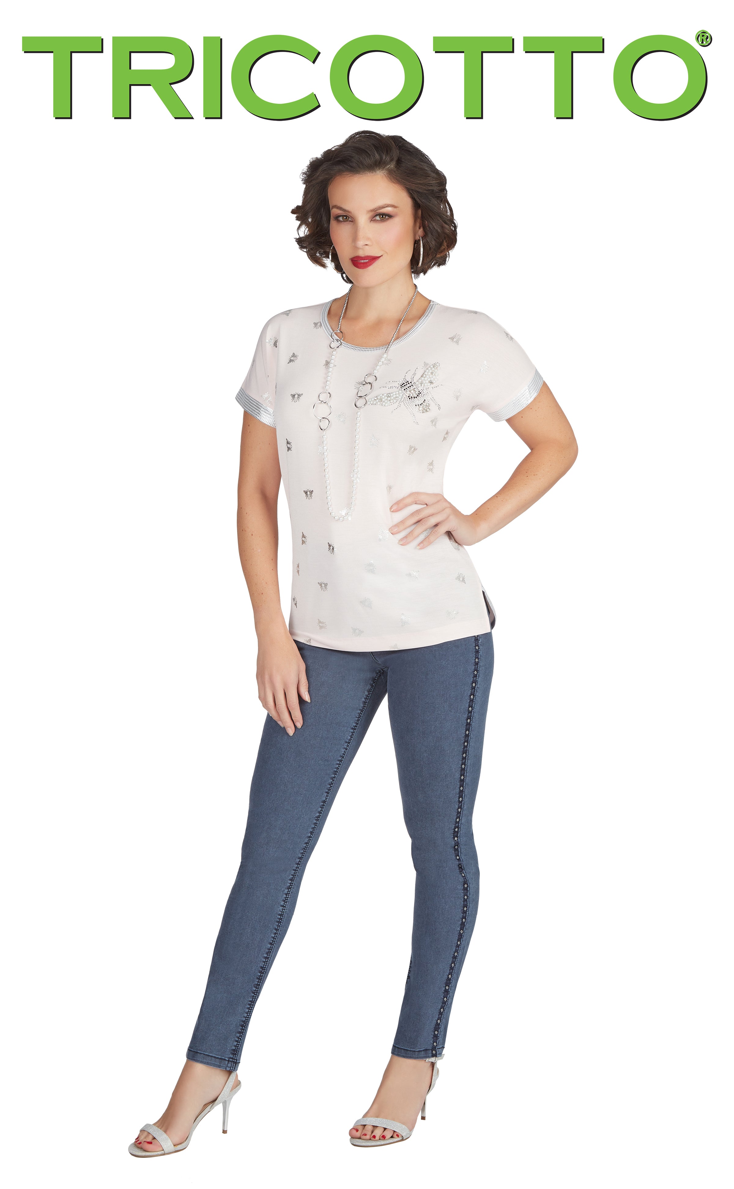 Tricotto Jeans-Tricotto Pants-Tricotto Printemps 2021-Jane & John Fashion-Tricotto T-shirts-Tricotto Fashion Montreal