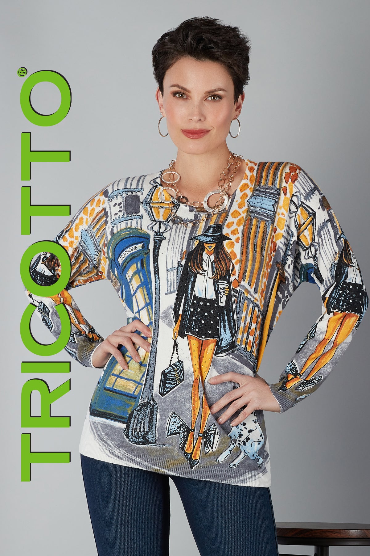 Tricotto Fashionista Sweater-Buy Tricotto Clothing Online Canada-Online Sweater ShopSweaters Online-Tricotto Clothing Montreal-Onli