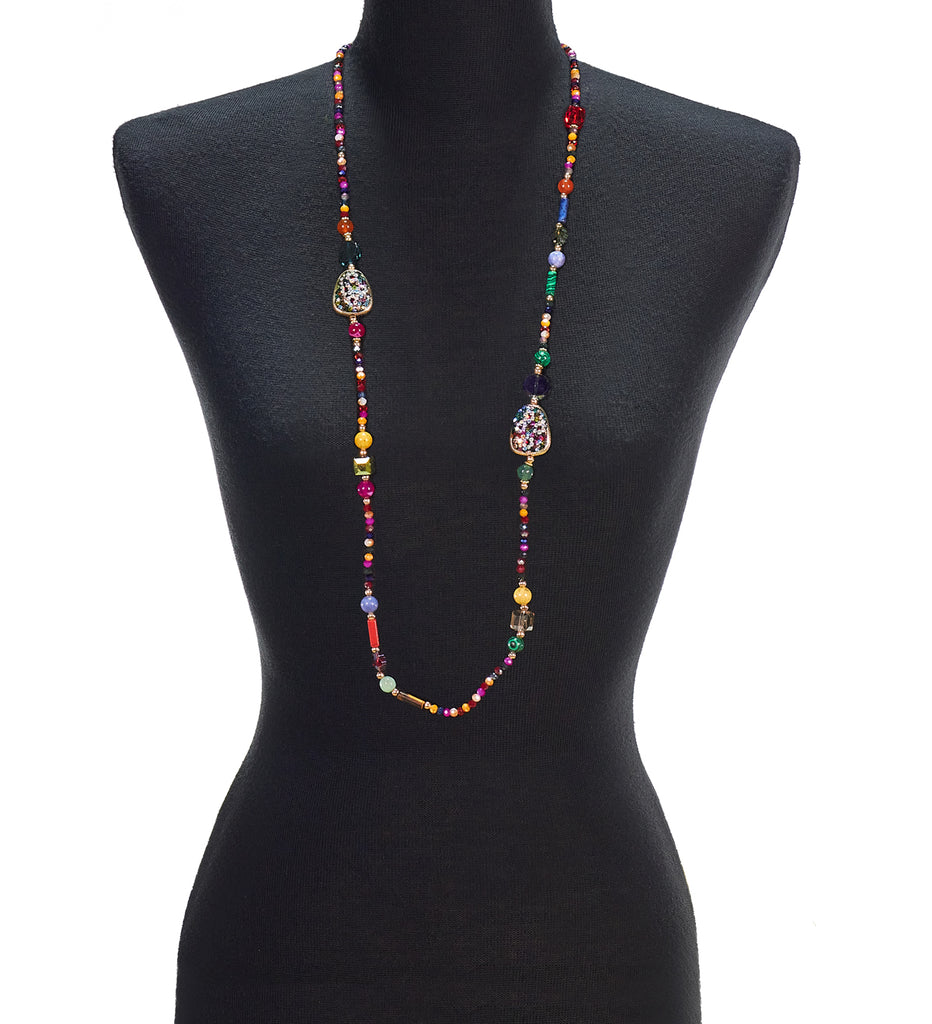 Multi Colored Beaded Necklace