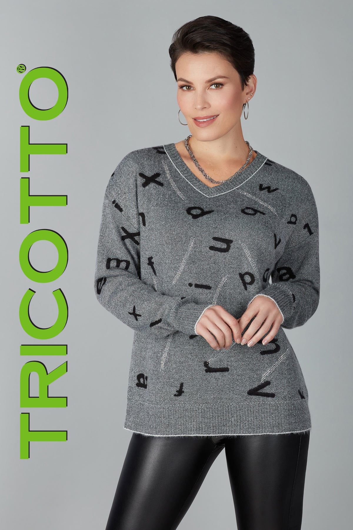 Tricotto Sweaters-Buy Tricotto Sweaters Online-Online Sweater Shop-Grey Sweater-Tricotto Clothing Montreal