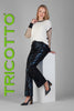 Tricotto Wide Leg Black Blue pant