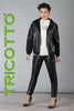 Tricotto Bling Jacket-Tricotto Polyurethane Jacket-Tricotto Clothing Montreal-Leather Jackets Online Canada