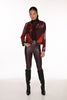 Pantalon haut de gamme végane tricoté souple à coupe ajustée, fabriqué au Canada. Frank Lyman 213684