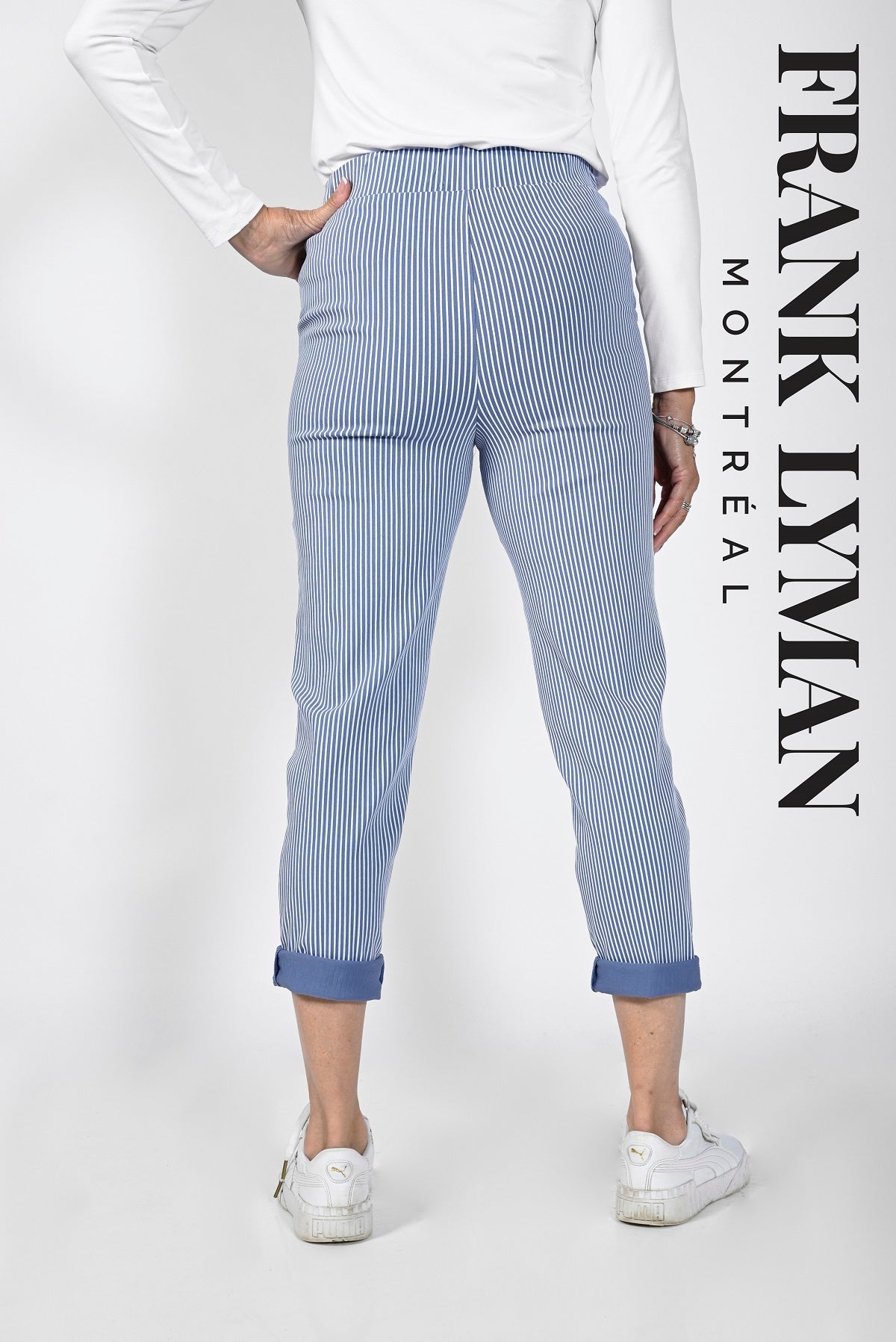 Frank Lyman Montreal Pants-Frank Lyman Montreal Seersucker Pants-Buy Frank Lyman Montreal Clothing Online-Seersucker Pants Online Canada