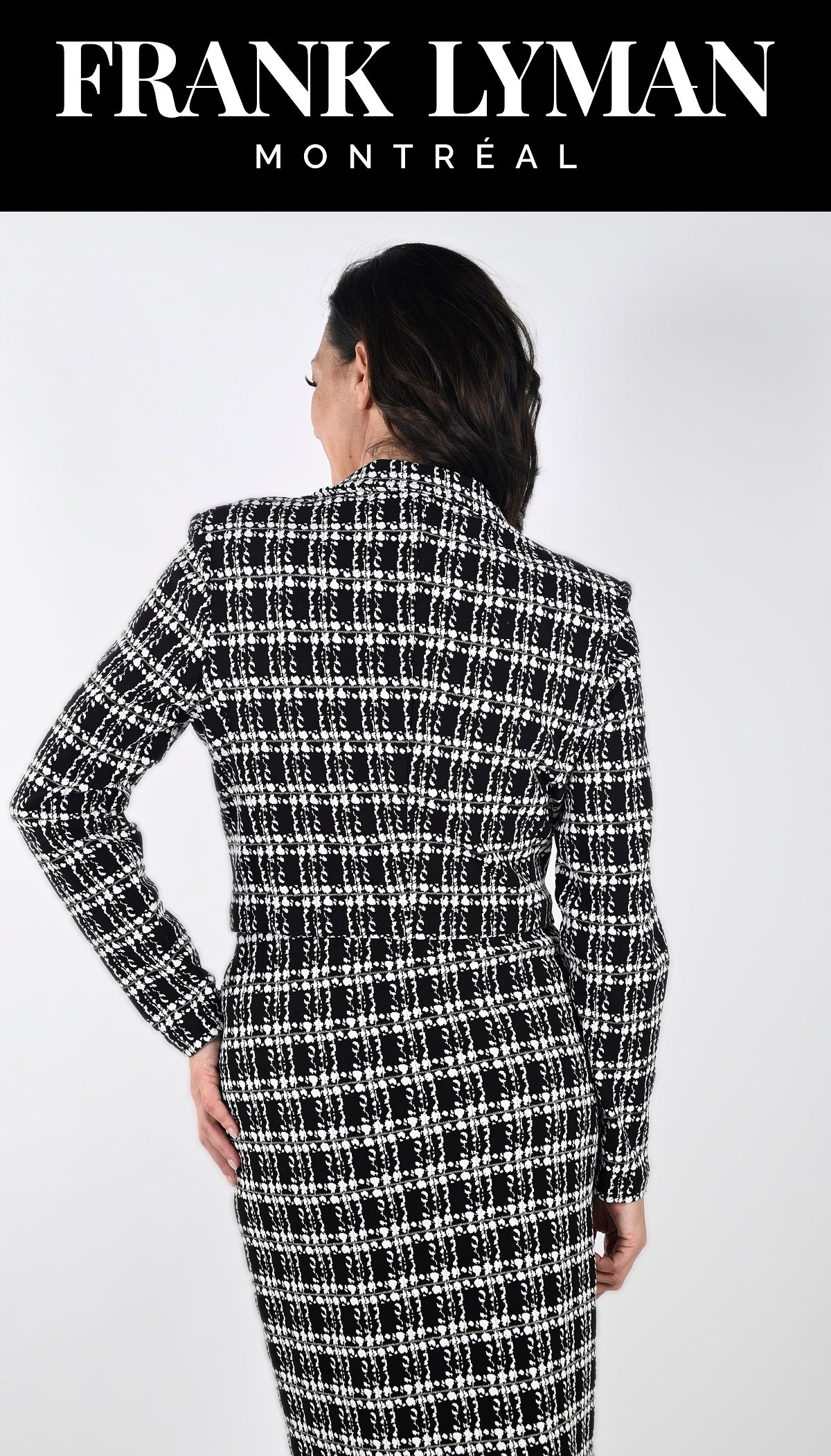 Frank Lyman Montreal Black-white Jacket-Frank Lyman Montreal Suits-Buy Frank Lyman Montreal Suits Online-Ladies Online Shop