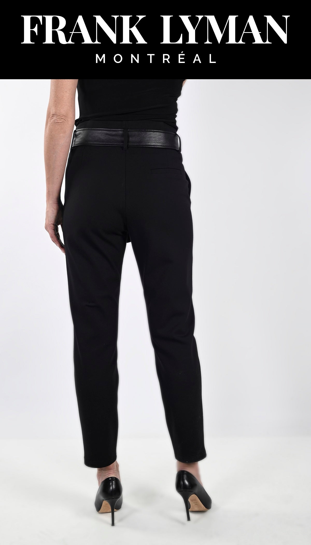 Frank Lyman Montreal Pants-Buy Frank Lyman Montreal Pants Online-Black Pant