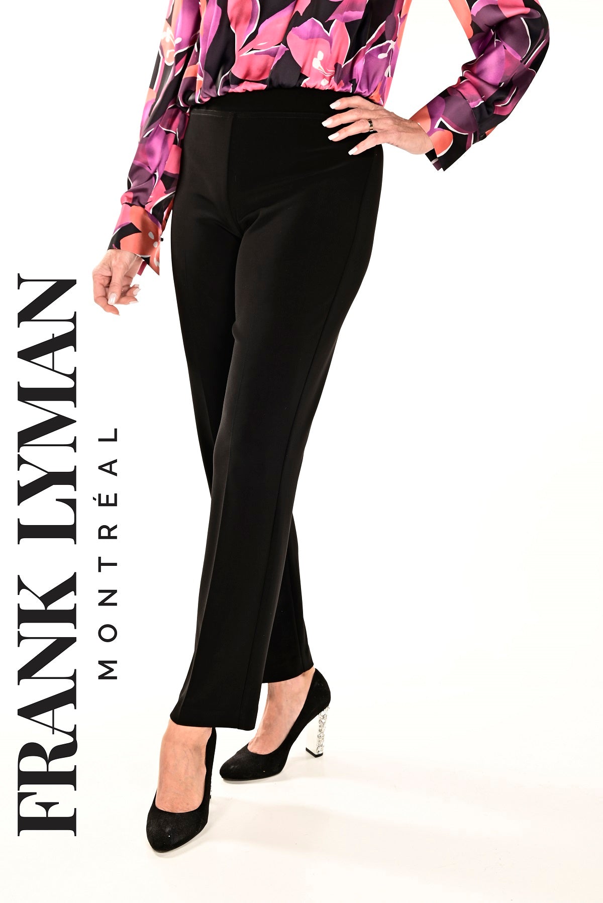 Frank Lyman Montreal Black Pant-Buy Frank Lyman Montreal Pants Online-Black Pant