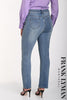 Frank Lyman Montreal High Rise Relaxed Leg Blue Jeans With Sequin Heart Detail