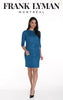 Frank Lyman Montreal Teal Brushed Knit Dress