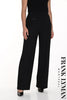 Frank Lyman Montreal Professional Knit Wide Leg Black Pants