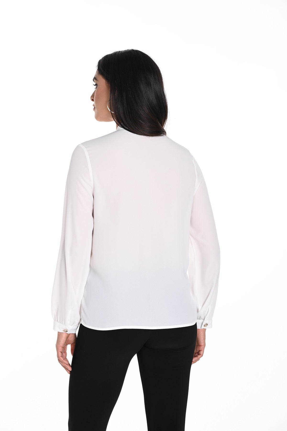 Frank Lyman Montreal Off white tunic blouse with patch pocket