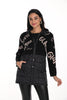 Frank Lyman Montreal Sweater with fashion print in longer silhouette.