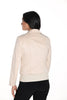 Frank Lyman Montreal Beige Motto Jacket with Polyurethane Detail