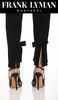 Frank Lyman Montreal High Rise Pull on Black Pant with back bow detail