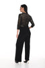 Frank Lyman Montreal One piece jumpsuit with long sleeves in black copper