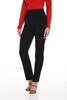 Frank Lyman Montreal Stretch Knit Black Pull on Pant with zippered pockets