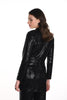 Frank Lyman Montreal Black Sequin Jacket in Flattering Longer Silhouette