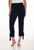 Frank Lyman Montreal Midnight Cropped pant with tye hem detail