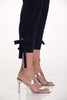 Frank Lyman Montreal Midnight Cropped pant with tye hem detail