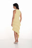 Frank Lyman Montreal yellow dress with ruffled asymmetrical hem