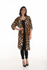 Frank Lyman cheetah kimono jacket with arm detail