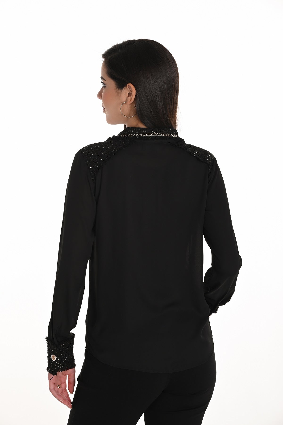 Blouse en maille tissée ornée. Frank Lyman Style 253783