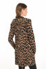 Leopard print open front cardigan sweater