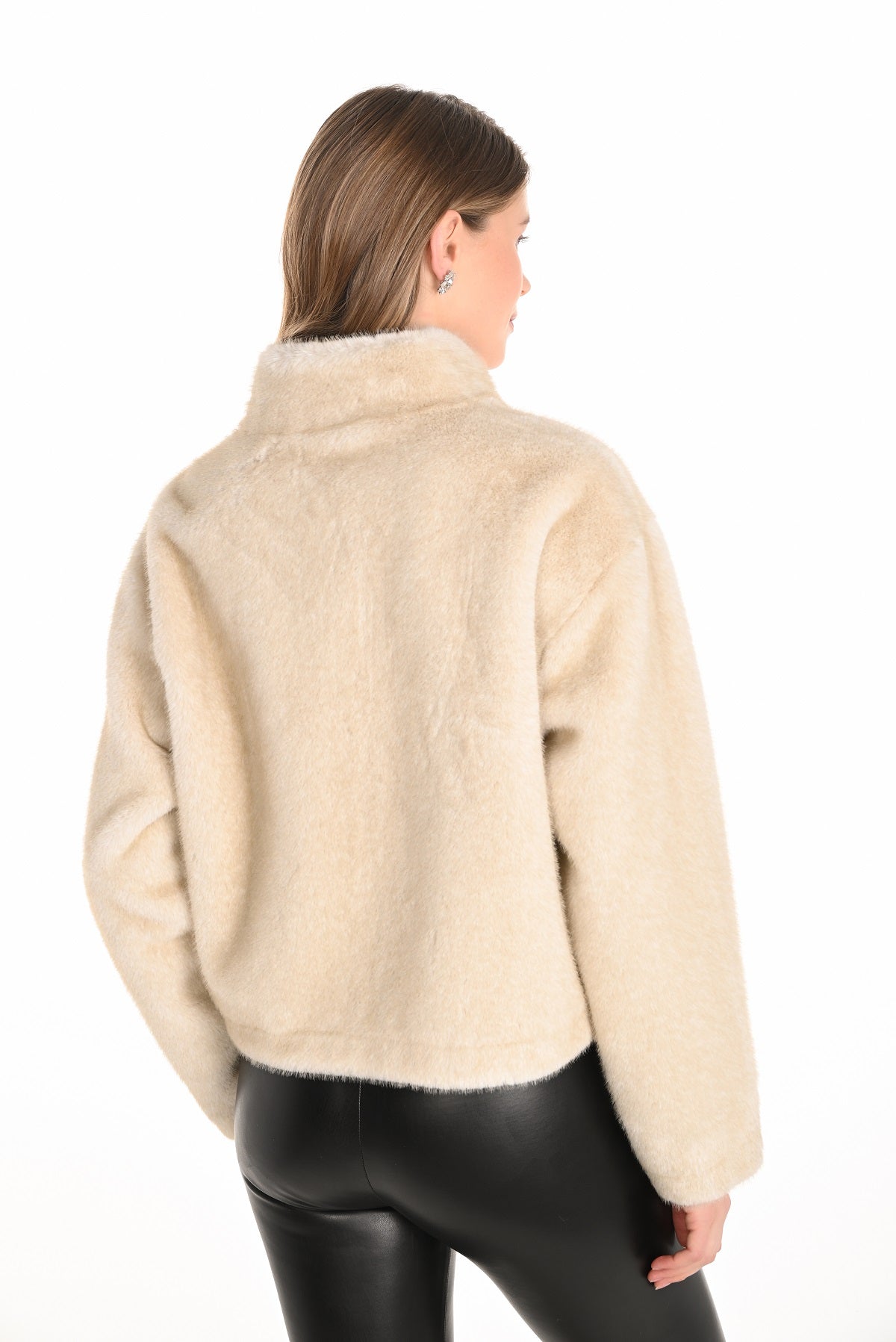 Frank Lyman Champagne teddy bear jacket