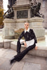 lack white tunic blouse with sequin front and sleeve detail