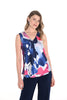 Frank Lyman Satin Finish Camisole in navy pink print