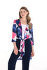 Frank Lyman Montreal Satin Navy Pink Kimono Style Cover up