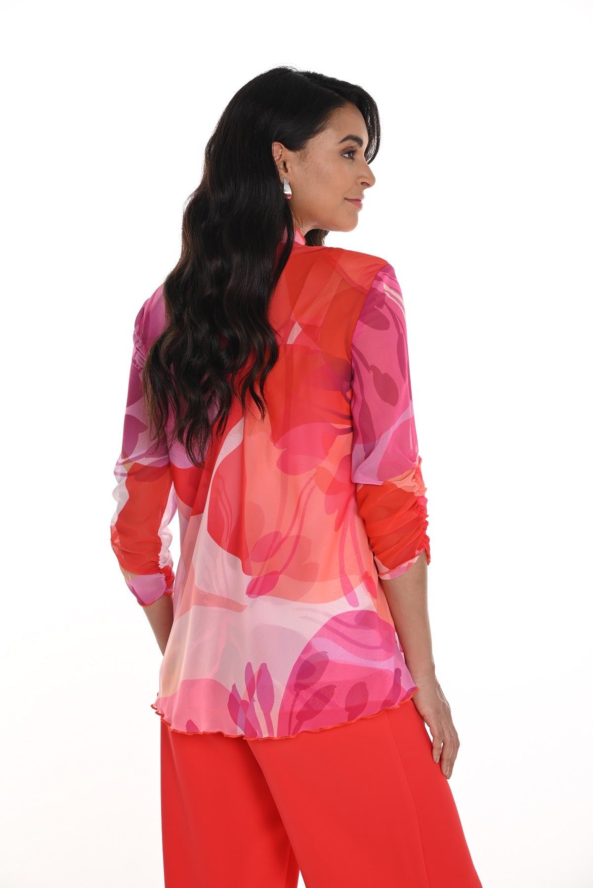 Frank Lyman Montreal Floral Chiffon Overlay Jacket