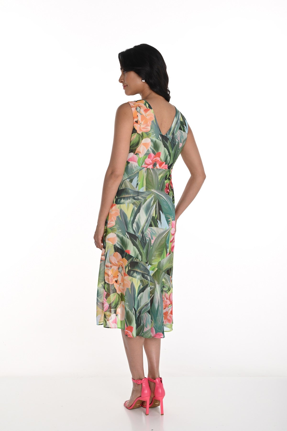 Frank Lyman Montreal Green Floral Dress