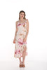 Frank Lyman Montreal Knit Maxi Dress in feminine blush floral print