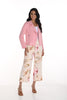 Frank Lyman Montreal Blush floral print culotte pant