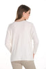 Frank Lyman Off white tunic sweater with front heart print detail and dolman sleeve