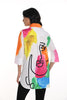 Frank Lyman Montreal Cotton blouse with fashion print detail on front & back.