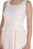 Frank Lyman Montreal Pearl Sleeveless lined evening top with embroidered front detail