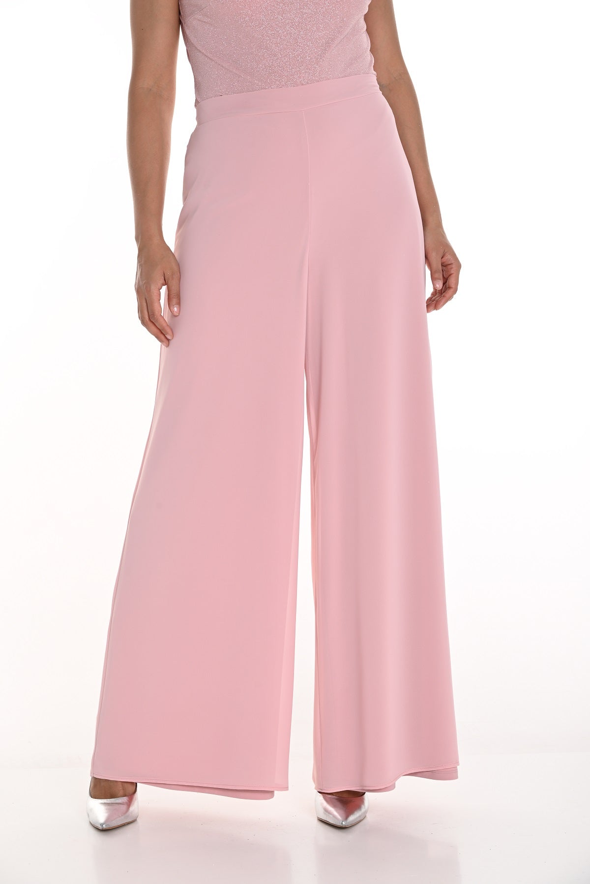 Frank Lyman Rose pull on palazzo evening pant