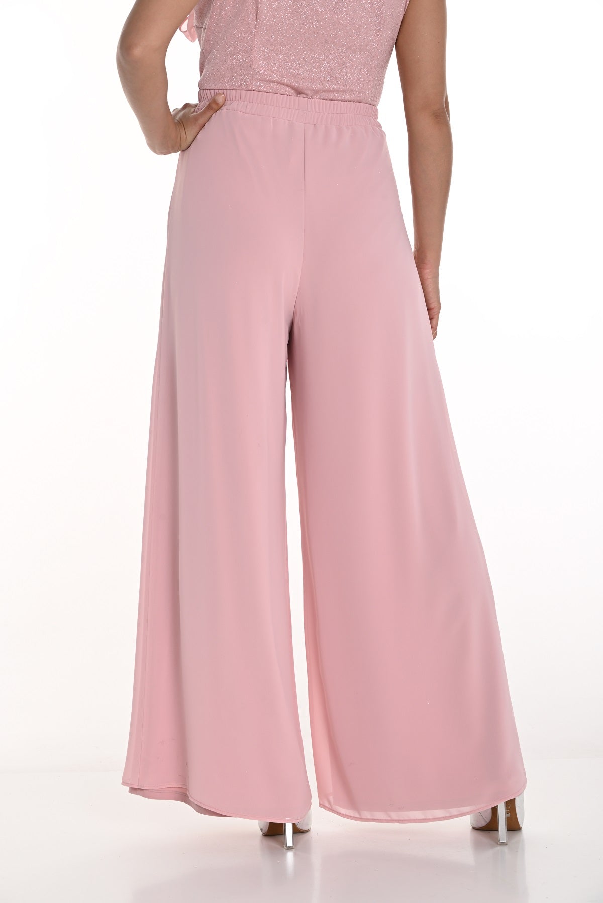 Frank Lyman Rose pull on palazzo evening pant