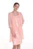 Frank Lyman Sheer pink evening cover up jacket