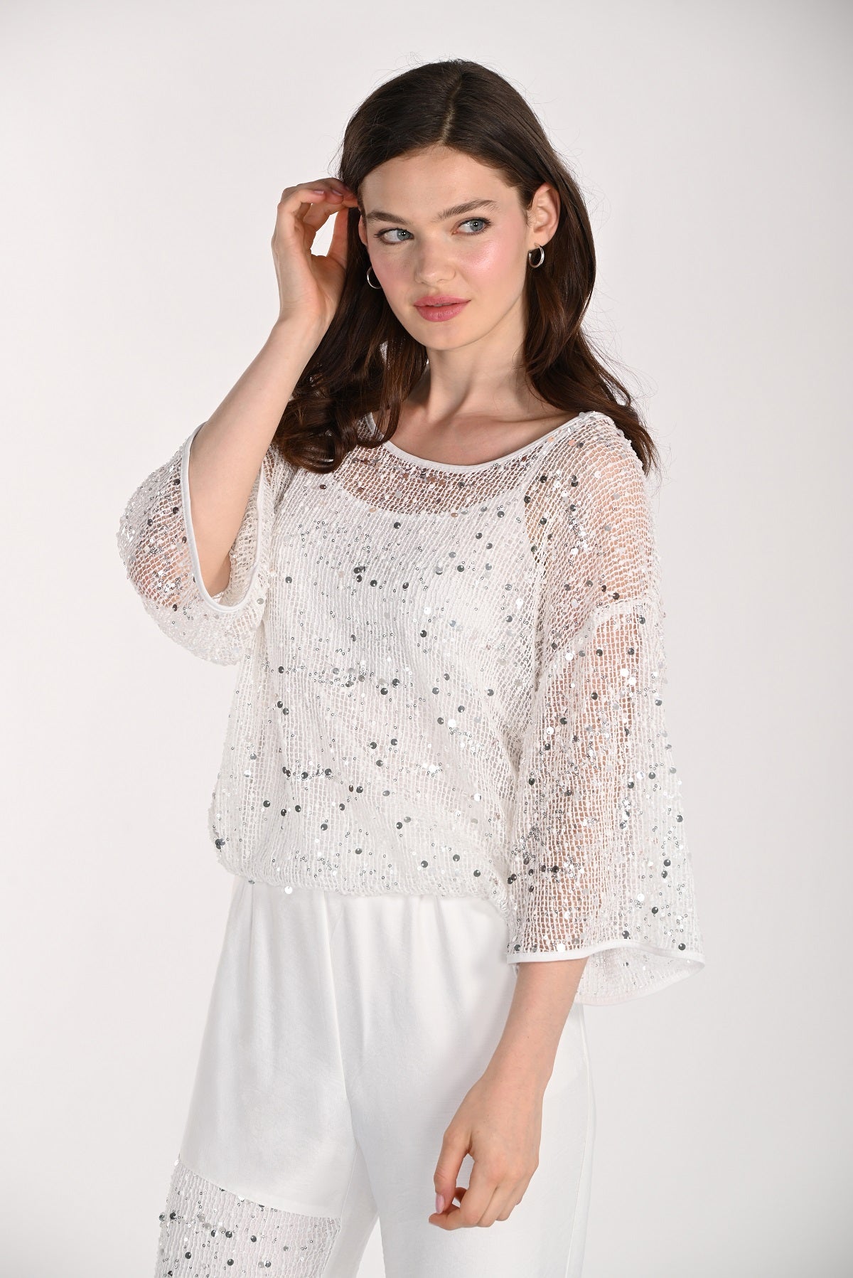 Flattering Blouson Style 2 Piece Sweater. Frank Lyman Style 261116