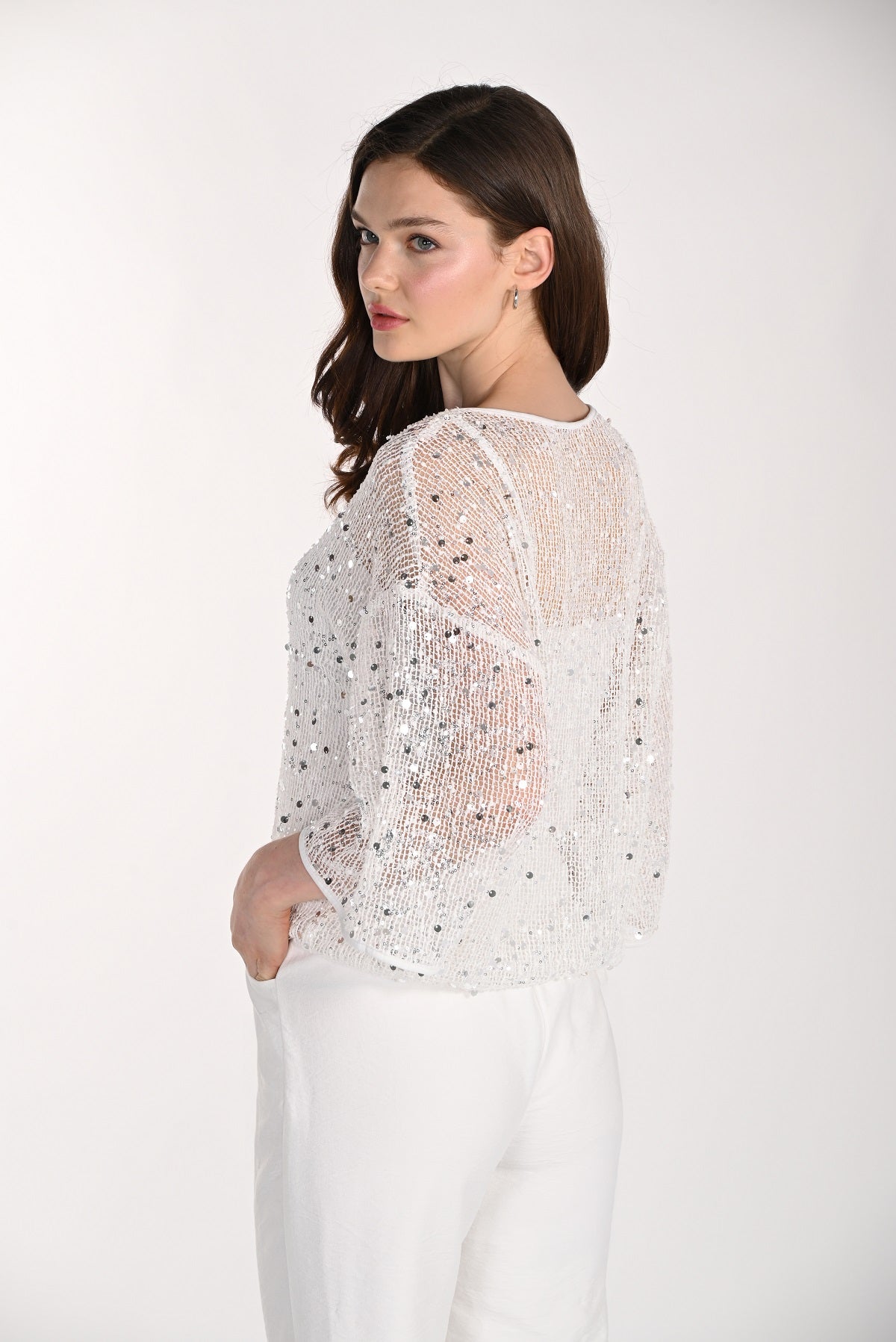Flattering Blouson Style 2 Piece Sweater. Frank Lyman Style 261116