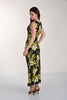 Knit Maxi dress&nbsp;with fit flattering side cinch detail. Print on front &amp; back in easy pull on style, no zippers.

Hand wash cold water, 94% polyester-6% elasthane. Unlined and approx. 56&nbsp;inches long, 2.5 inches on shoulder. Sized 2-22&nbsp;

Proudly Made In Canada

For inquiries&nbsp;please contact us at&nbsp;info@mariannestyle.com&nbsp;or call 613-283-6202, 613-798-6202