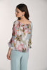 Flattering off the shoulder floral top