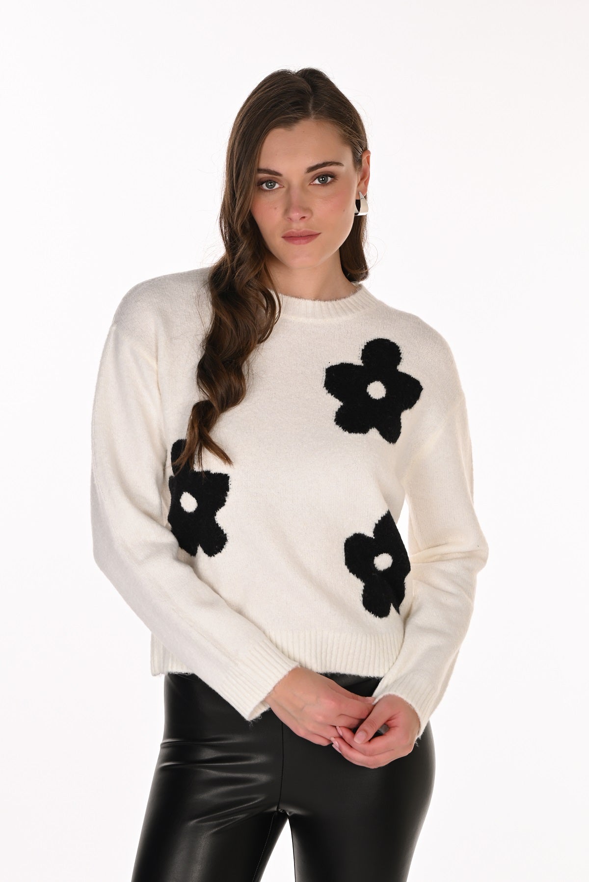 Textured Eyelash Knit Sweater. Frank Lyman 263714