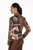 Textured Knit Fitted Jacket With Zipper Trim. Frank Lyman 263770